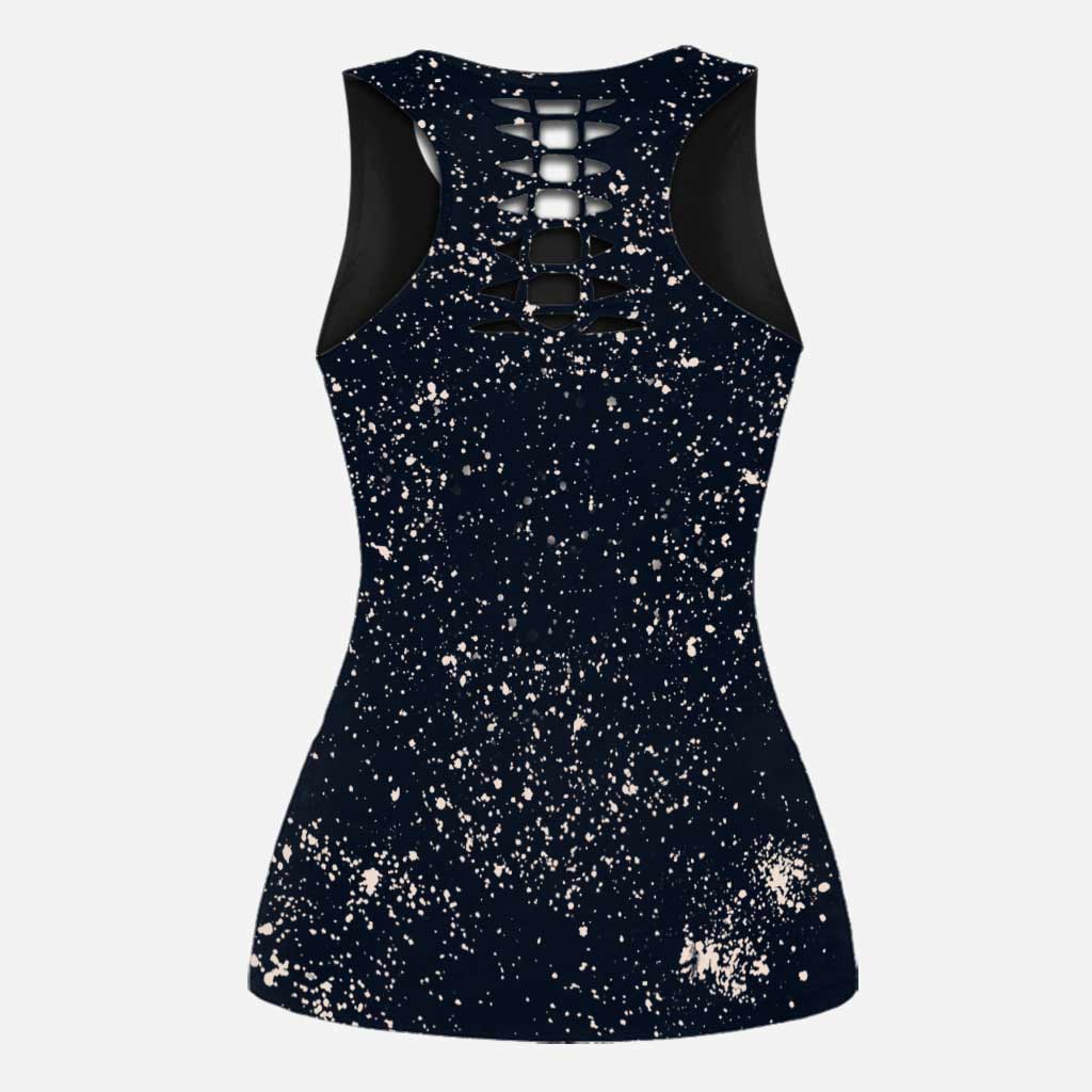 Personalized Rock Paper Scissors Hollow Tank Top & Leggings Gift