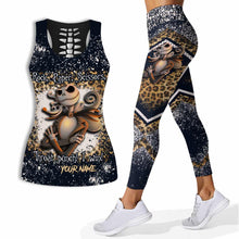 Load image into Gallery viewer, Personalized Rock Paper Scissors Hollow Tank Top &amp; Leggings Gift

