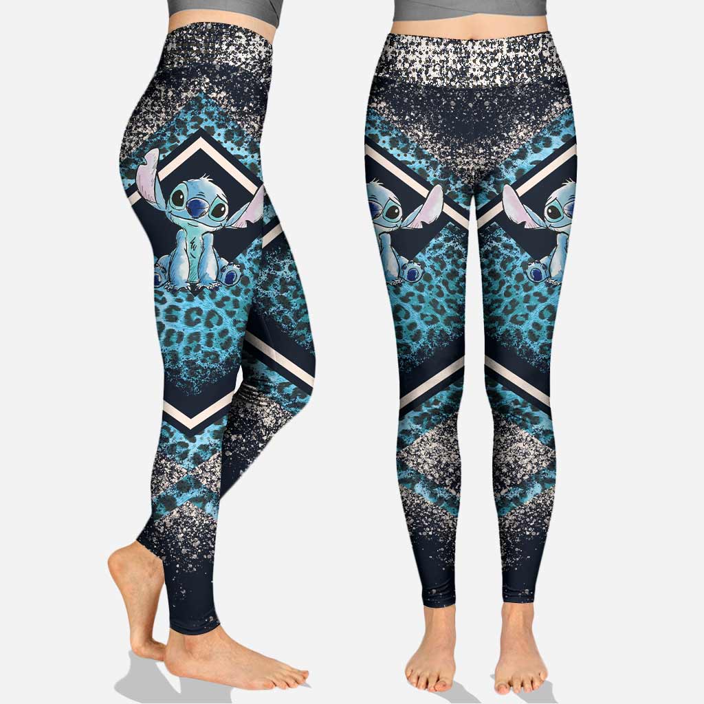 Personalized Ohana Hollow Tank Top & Leggings Set for Women