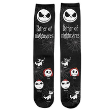Load image into Gallery viewer, Personalized Father of Nightmares Socks Custom Name Gift for Dad
