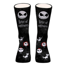 Load image into Gallery viewer, Personalized Father of Nightmares Socks Custom Name Gift for Dad
