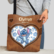 Load image into Gallery viewer, Personalized Ohana Tote Bag Custom Name Gift for Mom
