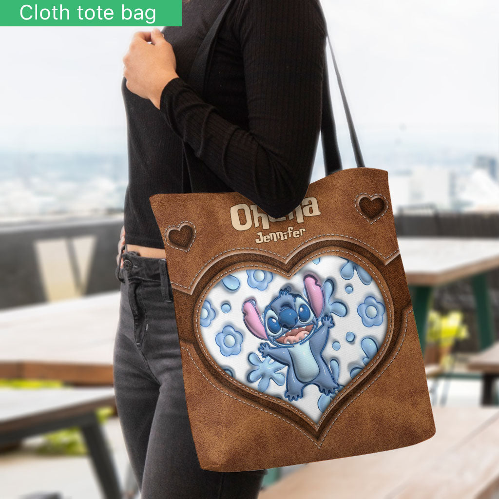 Personalized Ohana Tote Bag Custom Name Gift for Mom
