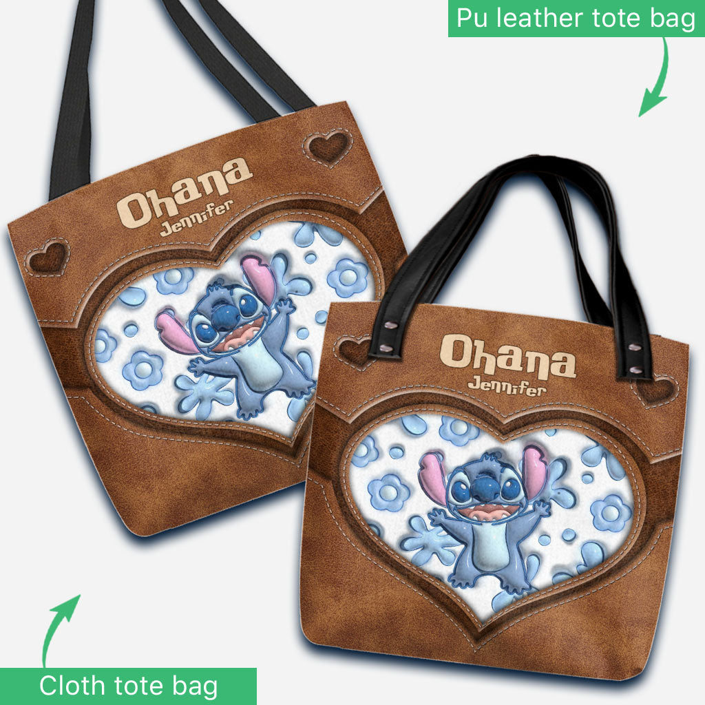 Personalized Ohana Tote Bag Custom Name Gift for Mom