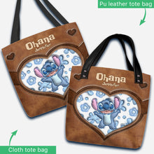 Load image into Gallery viewer, Personalized Ohana Tote Bag Custom Name Gift for Mom
