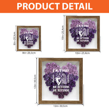 Load image into Gallery viewer, Personalized Heart-Shaped Flower Shadow Box Custom Art Gift
