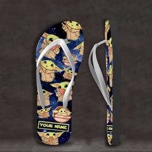 Load image into Gallery viewer, Personalized Cute Flip Flops Custom Name Gift for Kids
