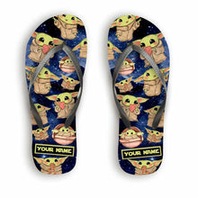 Load image into Gallery viewer, Personalized Cute Flip Flops Custom Name Gift for Kids
