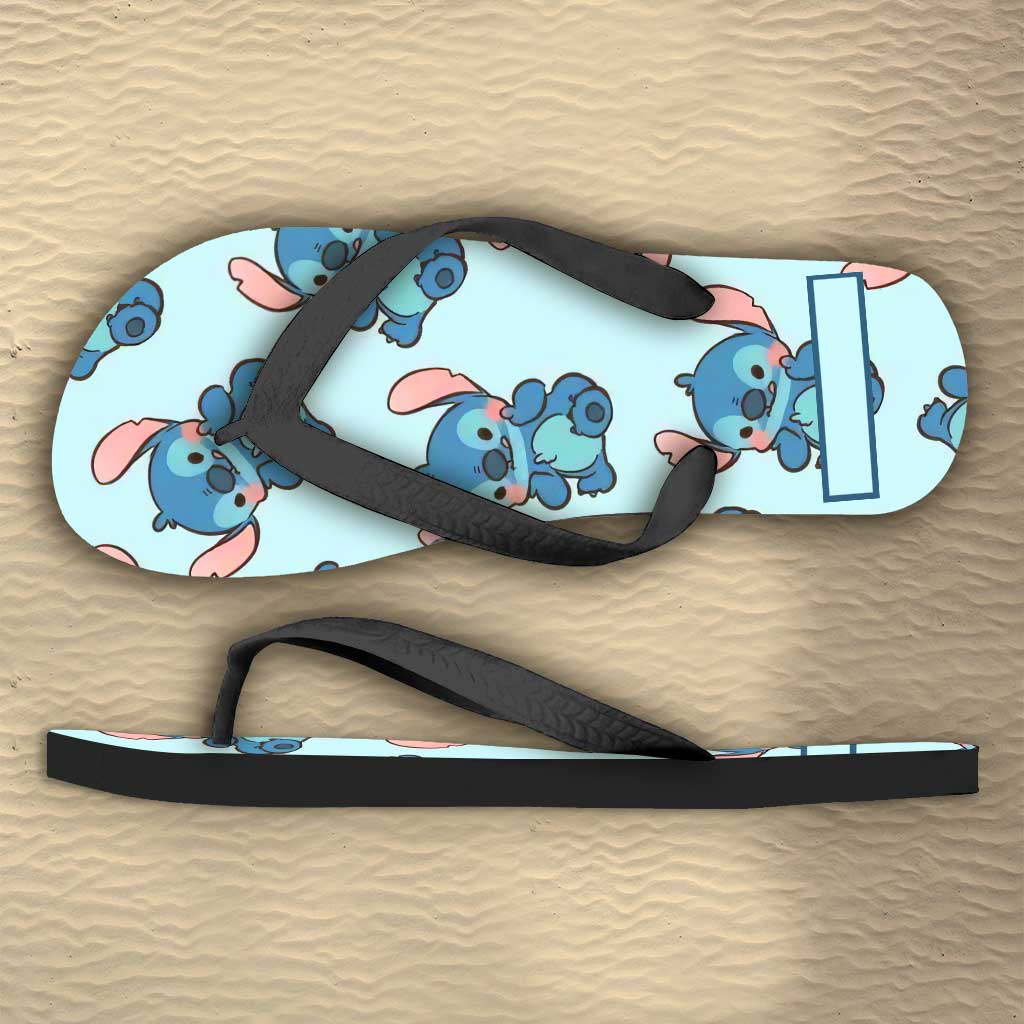 Personalized Ohana Flip Flops Custom Name Summer Gift for Kids