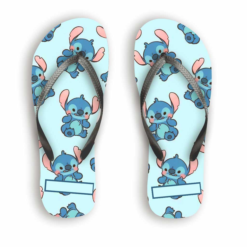 Personalized Ohana Flip Flops Custom Name Summer Gift for Kids