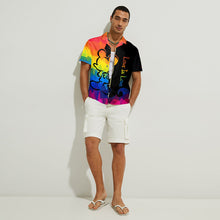 Load image into Gallery viewer, Personalized Love Is Love Hawaiian Shirt Custom Name LGBT Gift
