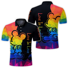 Load image into Gallery viewer, Personalized LGBT Support Polo Shirt Custom Name Gift
