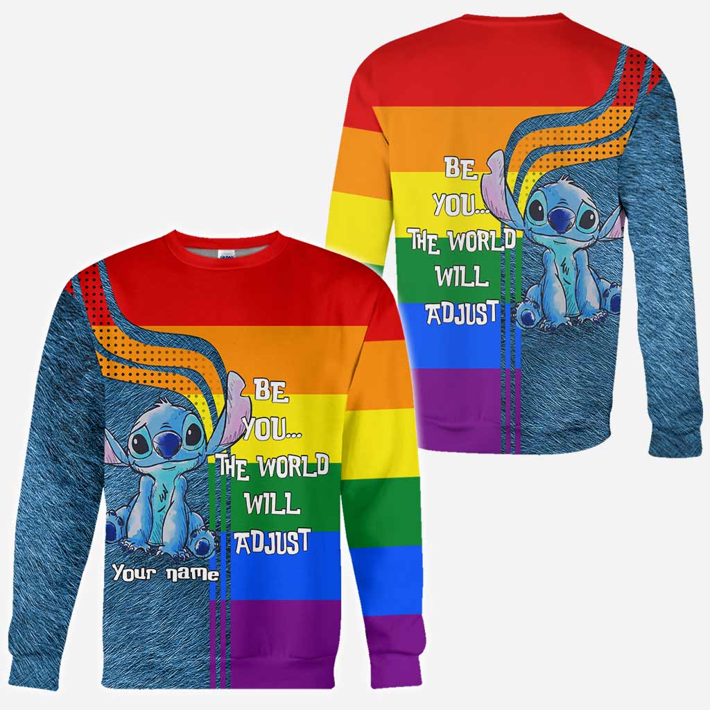 Personalized Rainbow LGBT Support All Over T-Shirt for Pride
