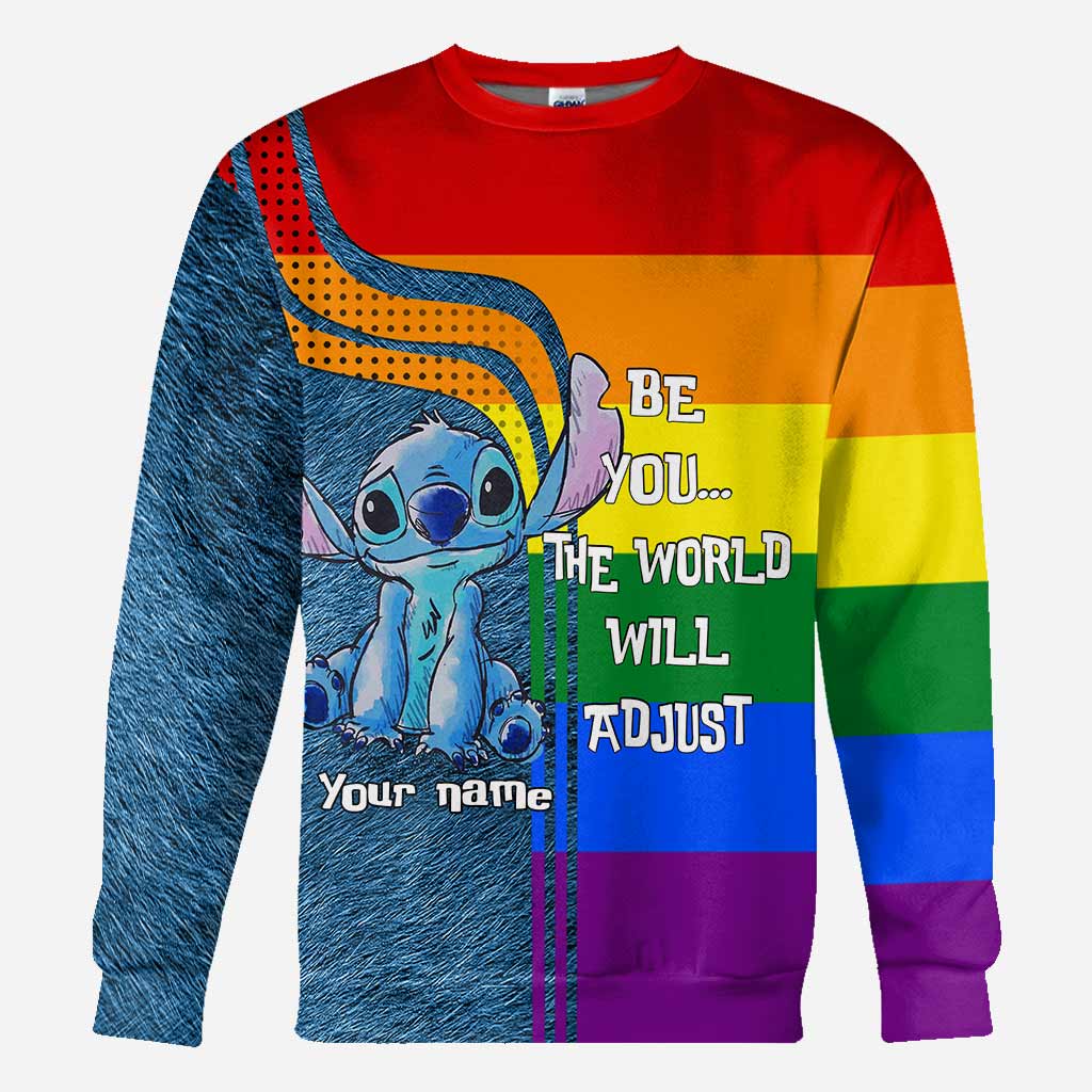 Personalized Rainbow LGBT Support All Over T-Shirt for Pride