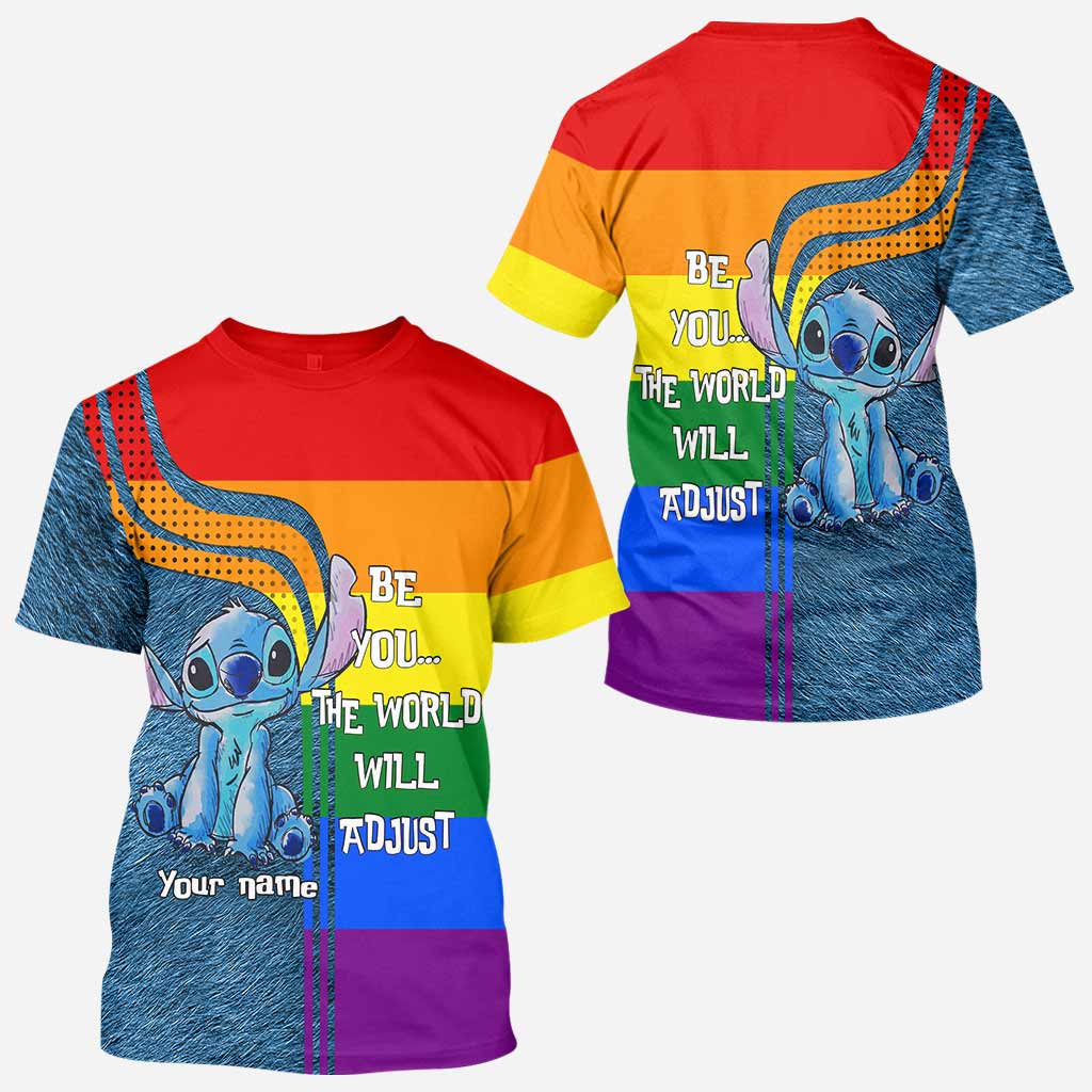 Personalized Rainbow LGBT Support All Over T-Shirt for Pride