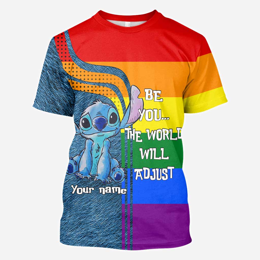 Personalized Rainbow LGBT Support All Over T-Shirt for Pride