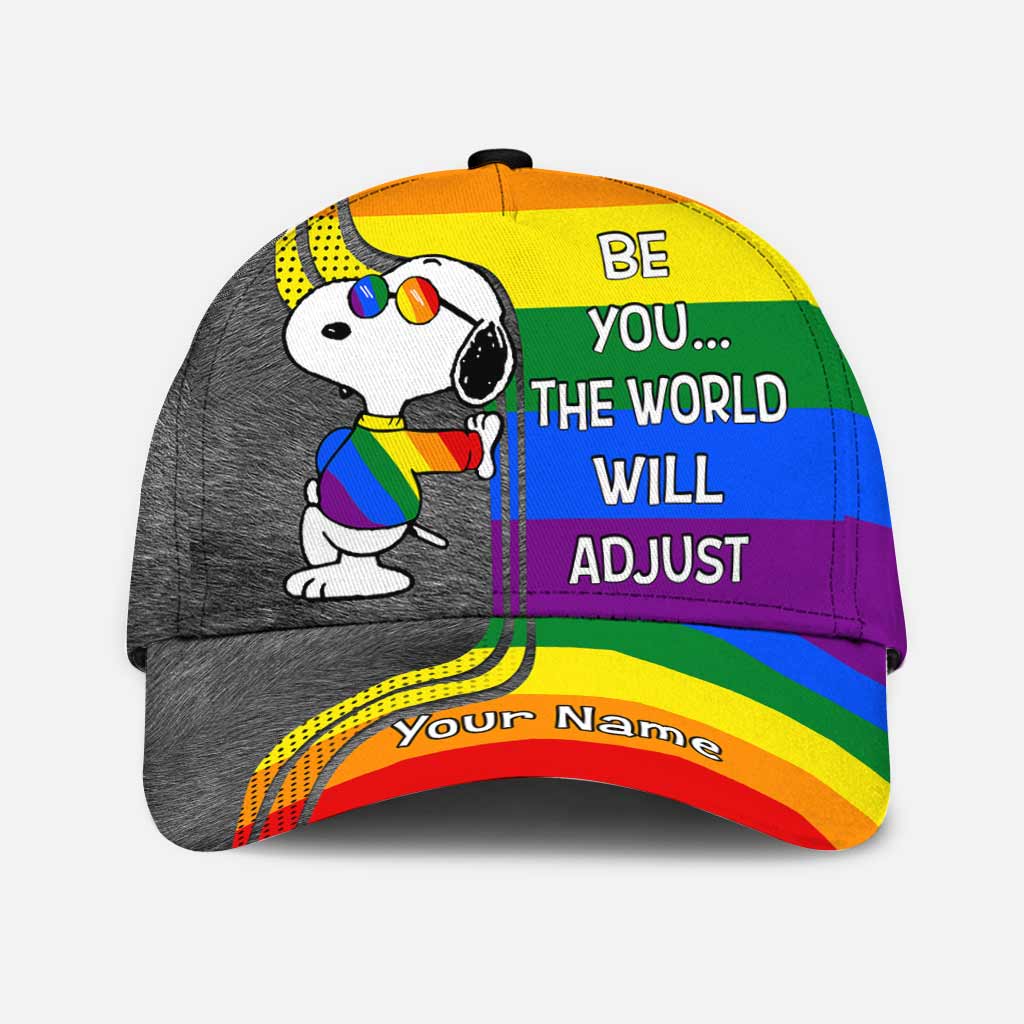 Personalized Rainbow Classic Cap Custom Name LGBT Support Gift