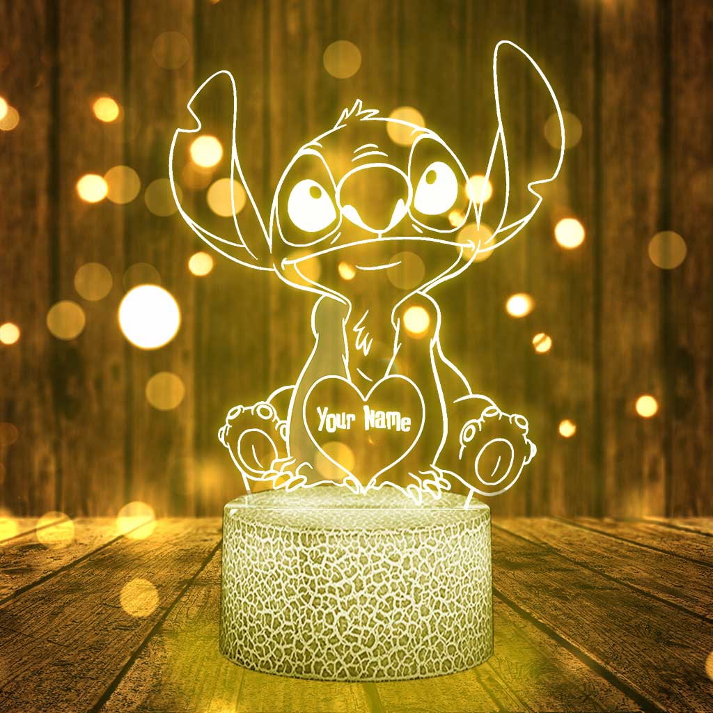 Personalized LED Plaque Light Base Custom Name Gift for Family