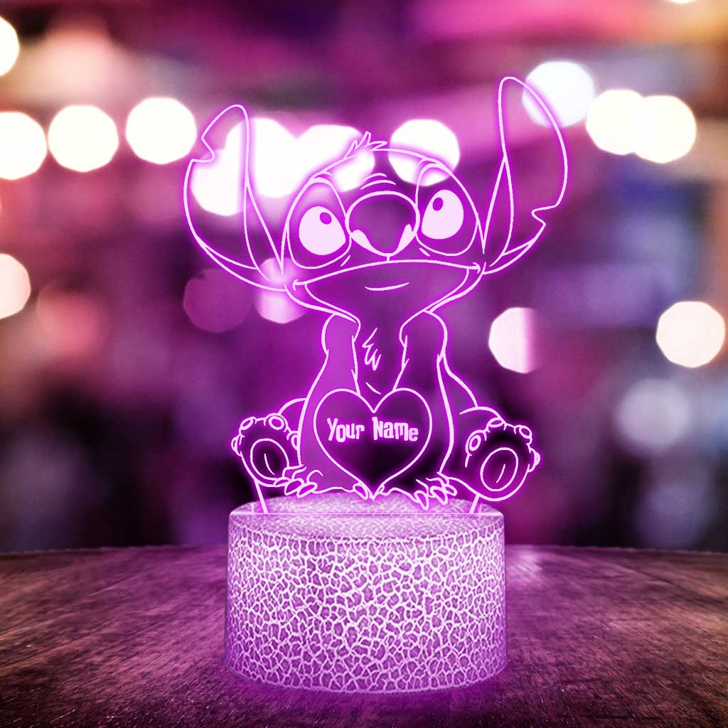 Personalized LED Plaque Light Base Custom Name Gift for Family