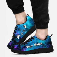 Load image into Gallery viewer, Personalized Galaxy Dog Theme Sneakers Custom Name Gift
