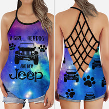 Load image into Gallery viewer, Personalized Dog and Jeep Themed Tank Top &amp; Leggings Set
