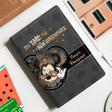 Load image into Gallery viewer, Personalized Travel Passport Holder with Adventure Design for Graduates &amp; Couples
