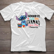 Load image into Gallery viewer, Personalized Teacher T-shirt &amp; Hoodie Goodbye Suntan Lesson Plan Gift
