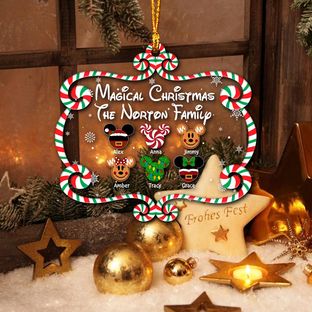 Personalized Christmas Family Ornament Custom Name Gift