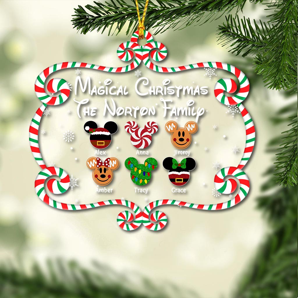 Personalized Christmas Family Ornament Custom Name Gift
