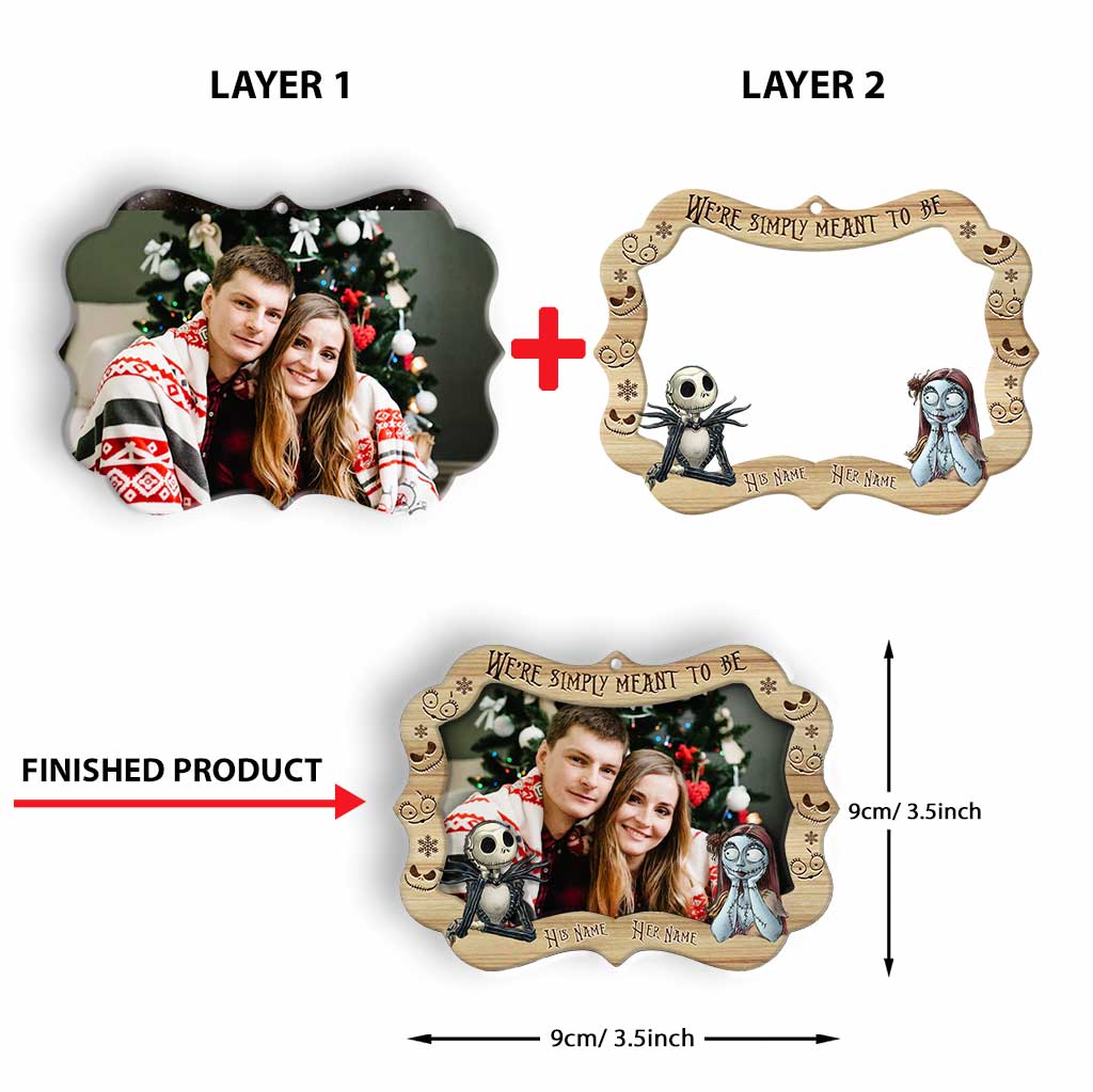 Personalized Layered Wood Ornament for Christmas Gift