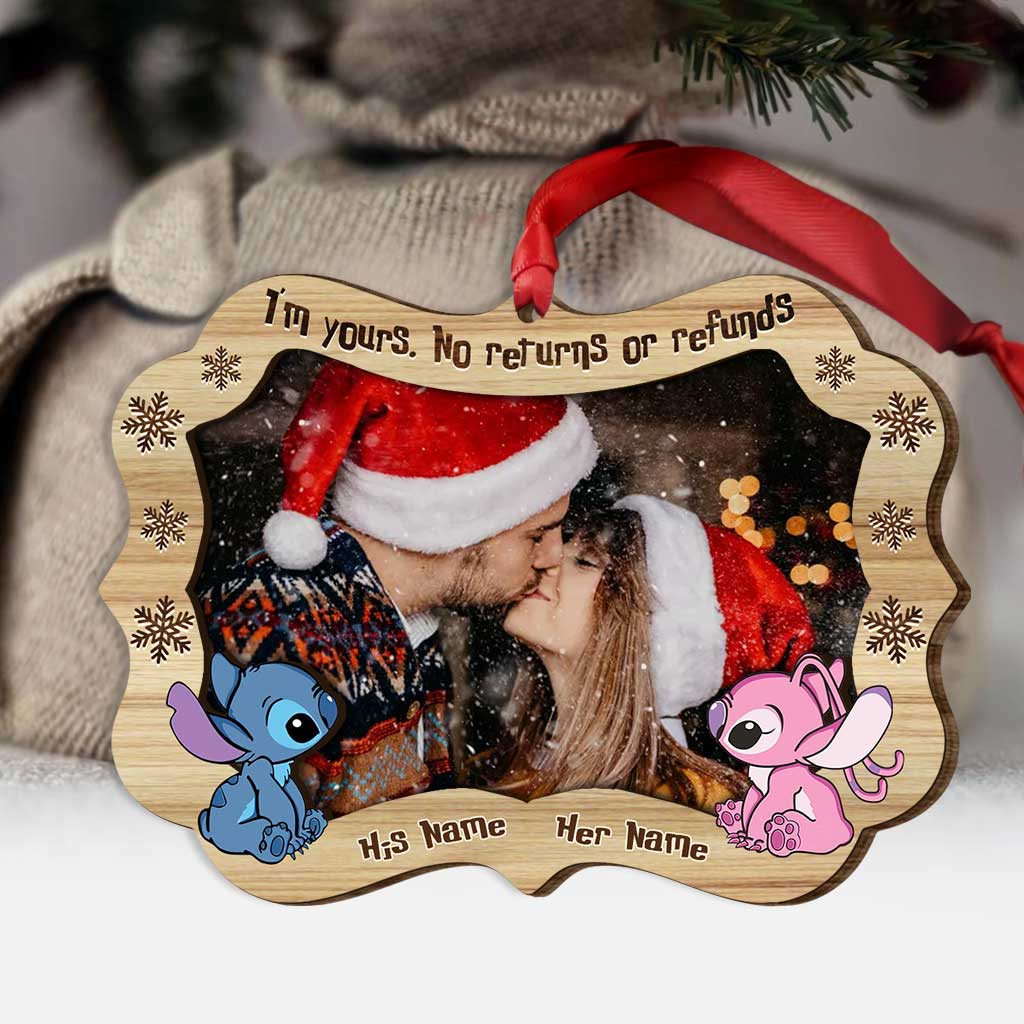 Personalized Ohana Layered Wood Ornament Custom Names Gift for Christmas