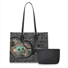 Load image into Gallery viewer, Personalized Leather Handbag with Custom Name Gift for Mom

