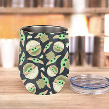 Load image into Gallery viewer, Personalized The Force Wine Tumbler for Baby Shower Gift
