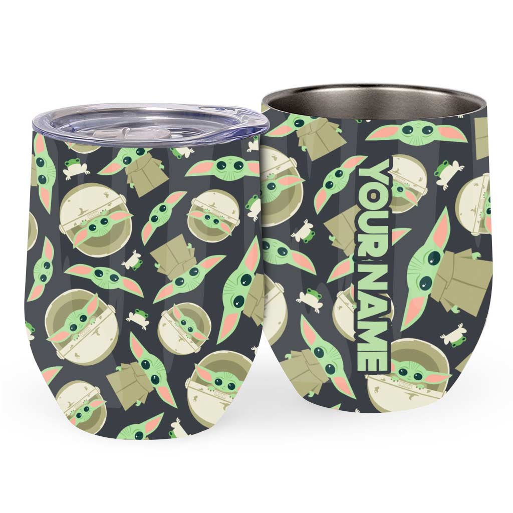 Personalized The Force Wine Tumbler for Baby Shower Gift