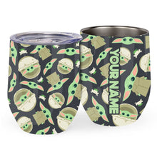 Load image into Gallery viewer, Personalized The Force Wine Tumbler for Baby Shower Gift
