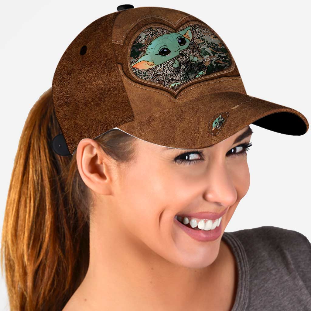 Personalized Classic Cap Cute Baby Yoda Custom Name Gift for Kids