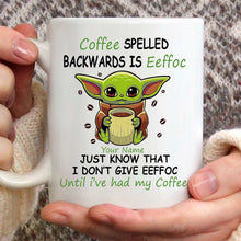 Load image into Gallery viewer, Personalized Coffee Mug with Funny Eeffoc Design for Mom/Dad
