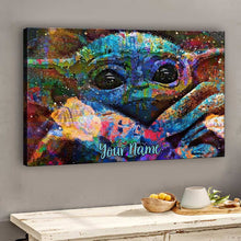 Load image into Gallery viewer, Personalized Cute Baby Canvas Print Custom Name Gift for Baby Shower
