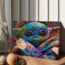 Load image into Gallery viewer, Personalized Cute Baby Canvas Print Custom Name Gift for Baby Shower
