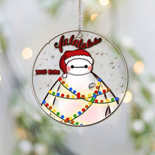 Load image into Gallery viewer, Personalized Christmas Mouse Ornament Custom Name Gift
