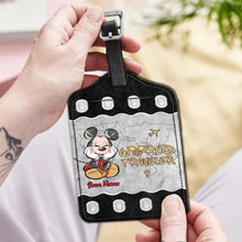 Load image into Gallery viewer, Personalized Leather Luggage Tag Travel Gift for Kids
