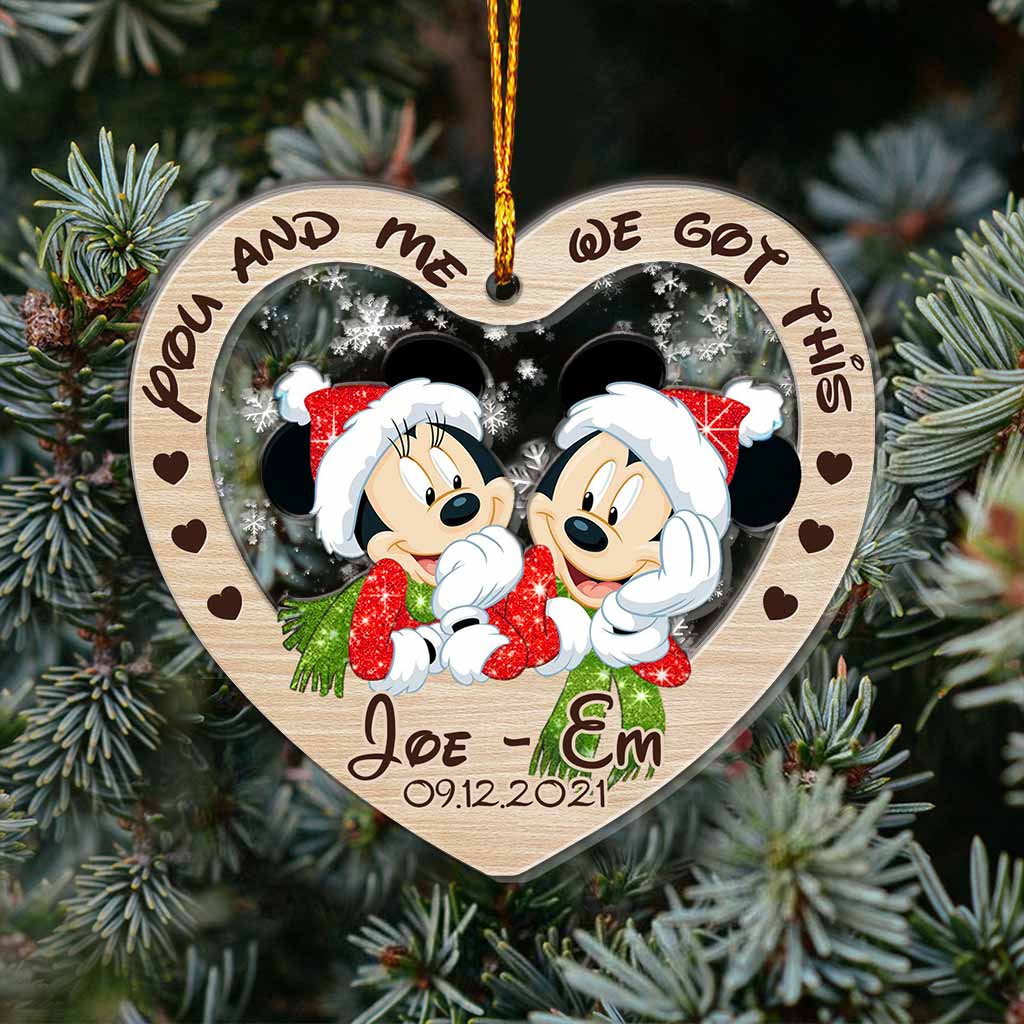 Personalized Christmas Couple Ornament Custom Name Gift