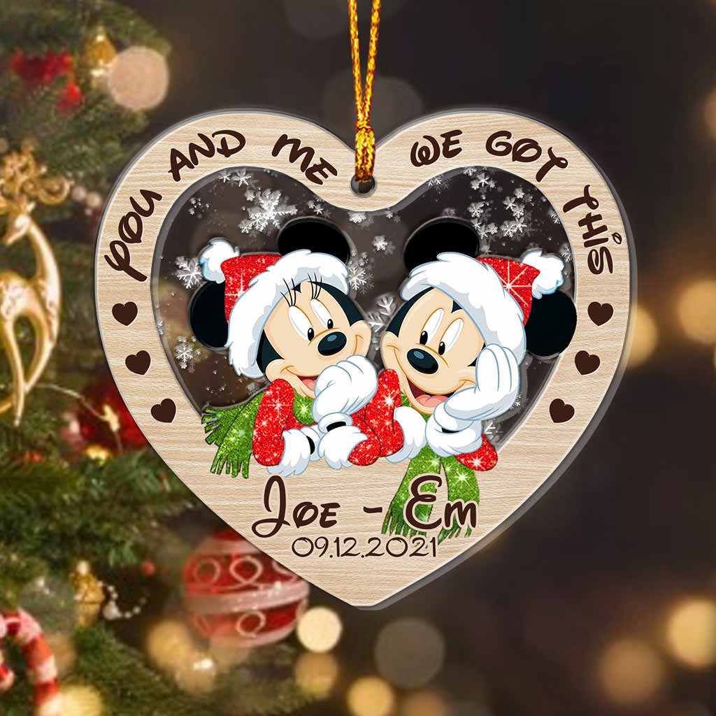 Personalized Christmas Couple Ornament Custom Name Gift
