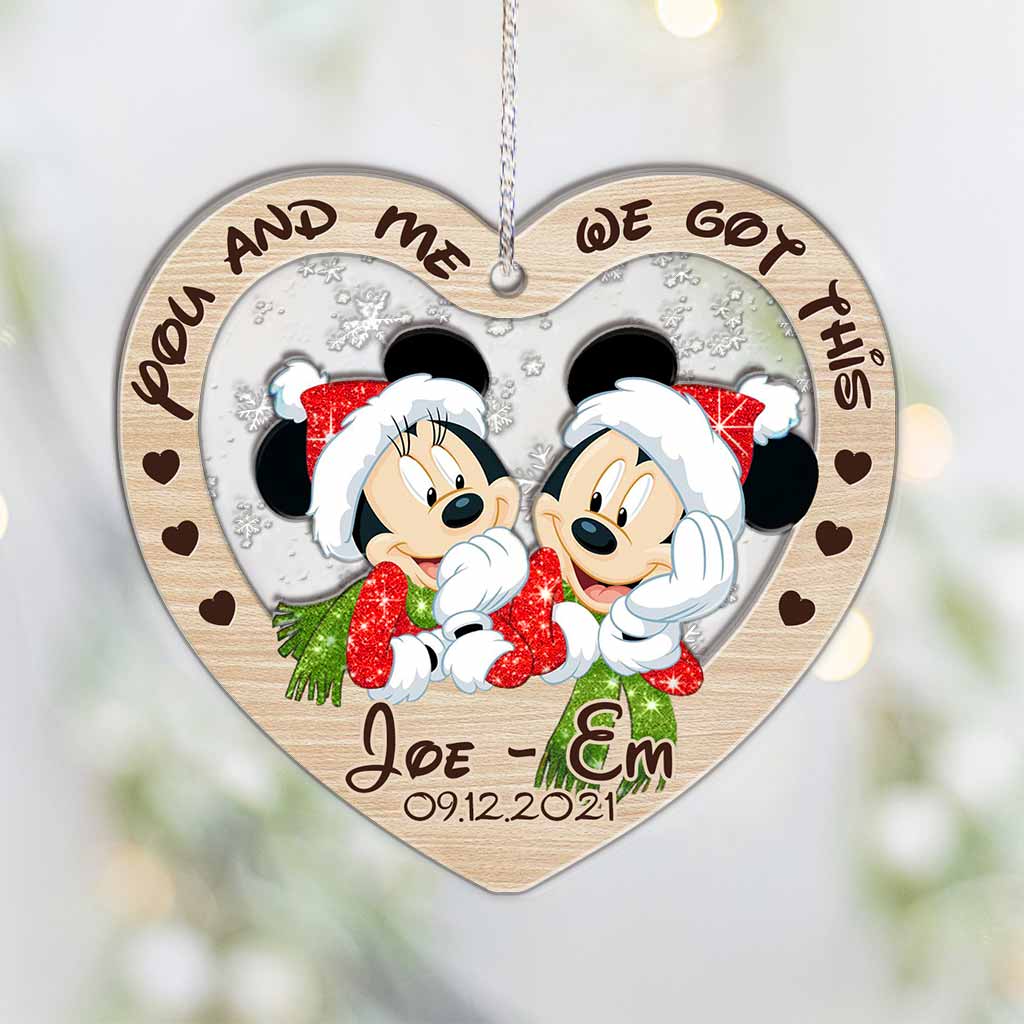 Personalized Christmas Couple Ornament Custom Name Gift