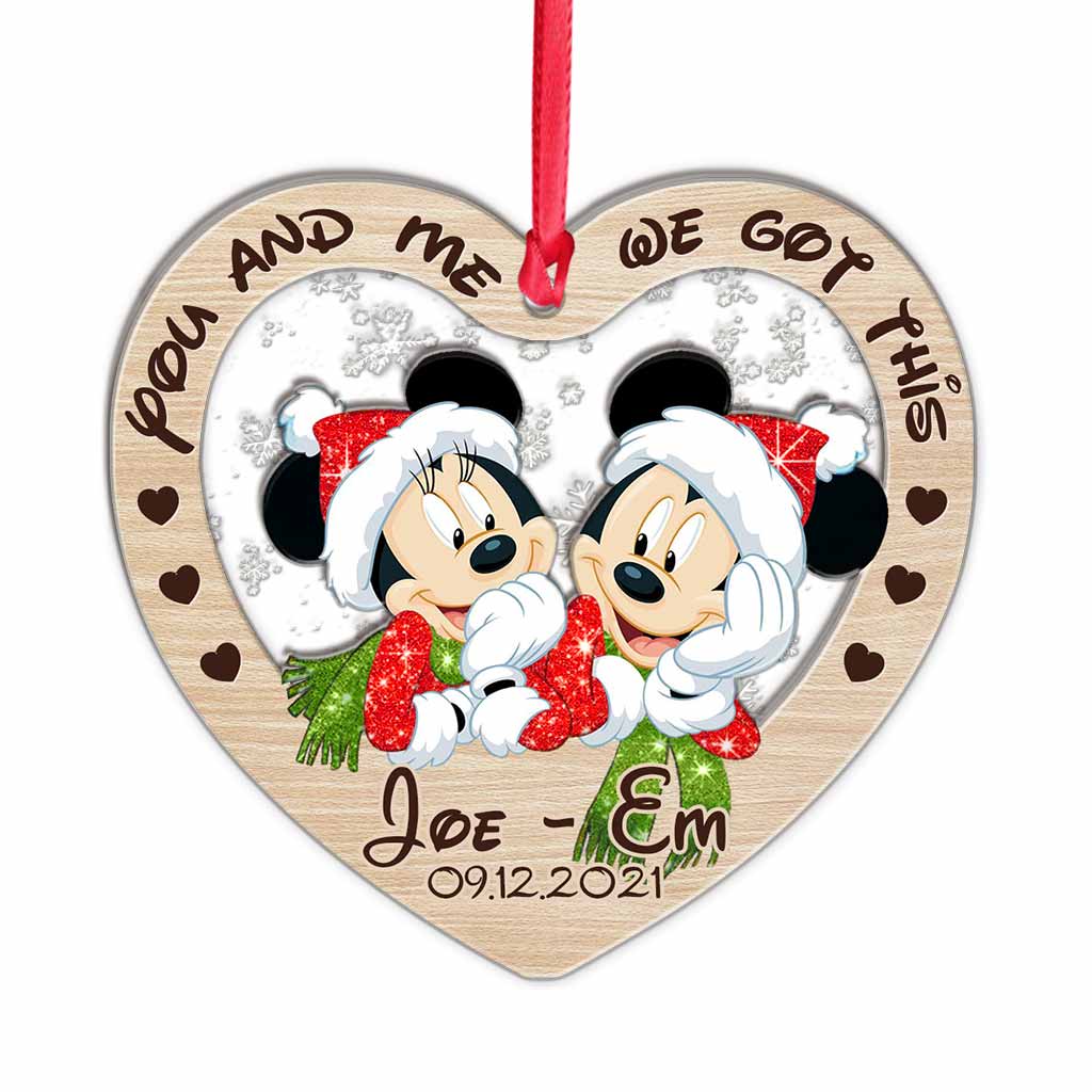 Personalized Christmas Couple Ornament Custom Name Gift