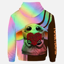 Load image into Gallery viewer, Personalized Yoda Best Wife Hoodie &amp; Leggings Set Gift
