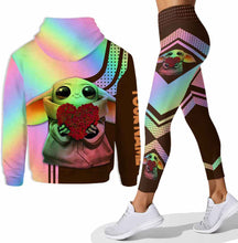 Load image into Gallery viewer, Personalized Yoda Best Wife Hoodie &amp; Leggings Set Gift
