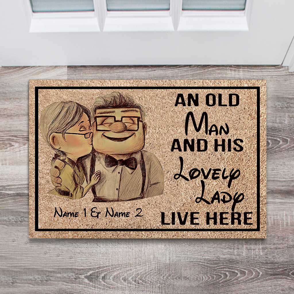 Personalized Couple Doormat with Custom Names for Home