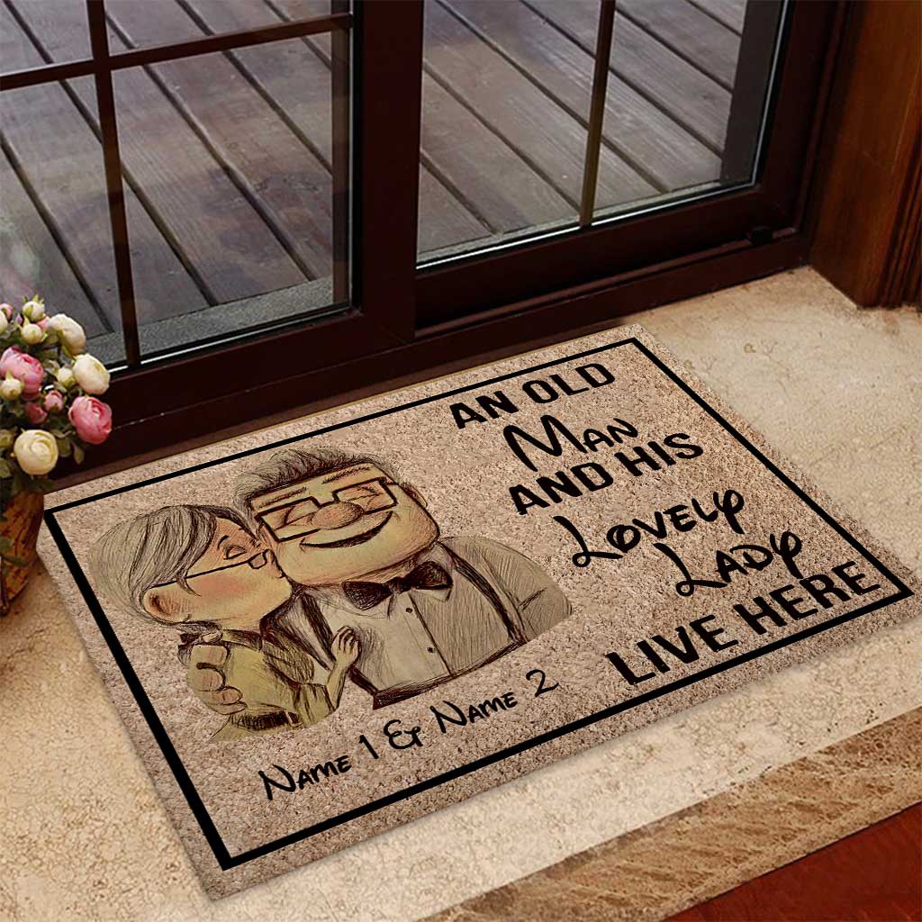 Personalized Couple Doormat with Custom Names for Home