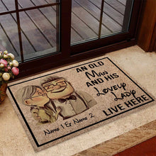 Load image into Gallery viewer, Personalized Couple Doormat with Custom Names for Home
